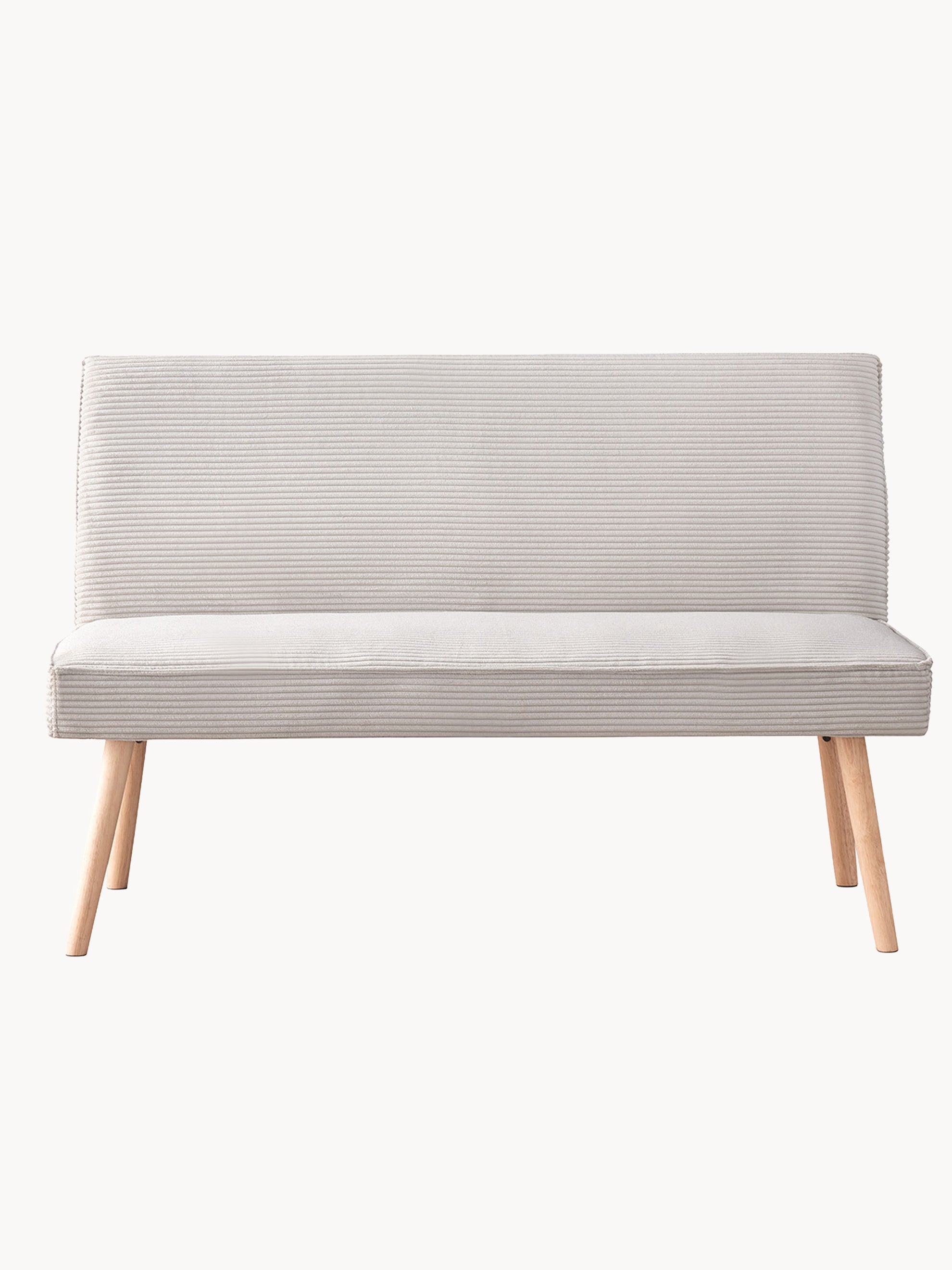 Sitzbank PAUL – Polsterbank mit Rückenlehne & Holzbeinen