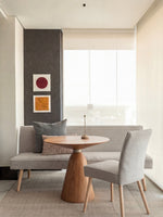 Sitzbank PAUL – Polsterbank mit Rückenlehne & Holzbeinen