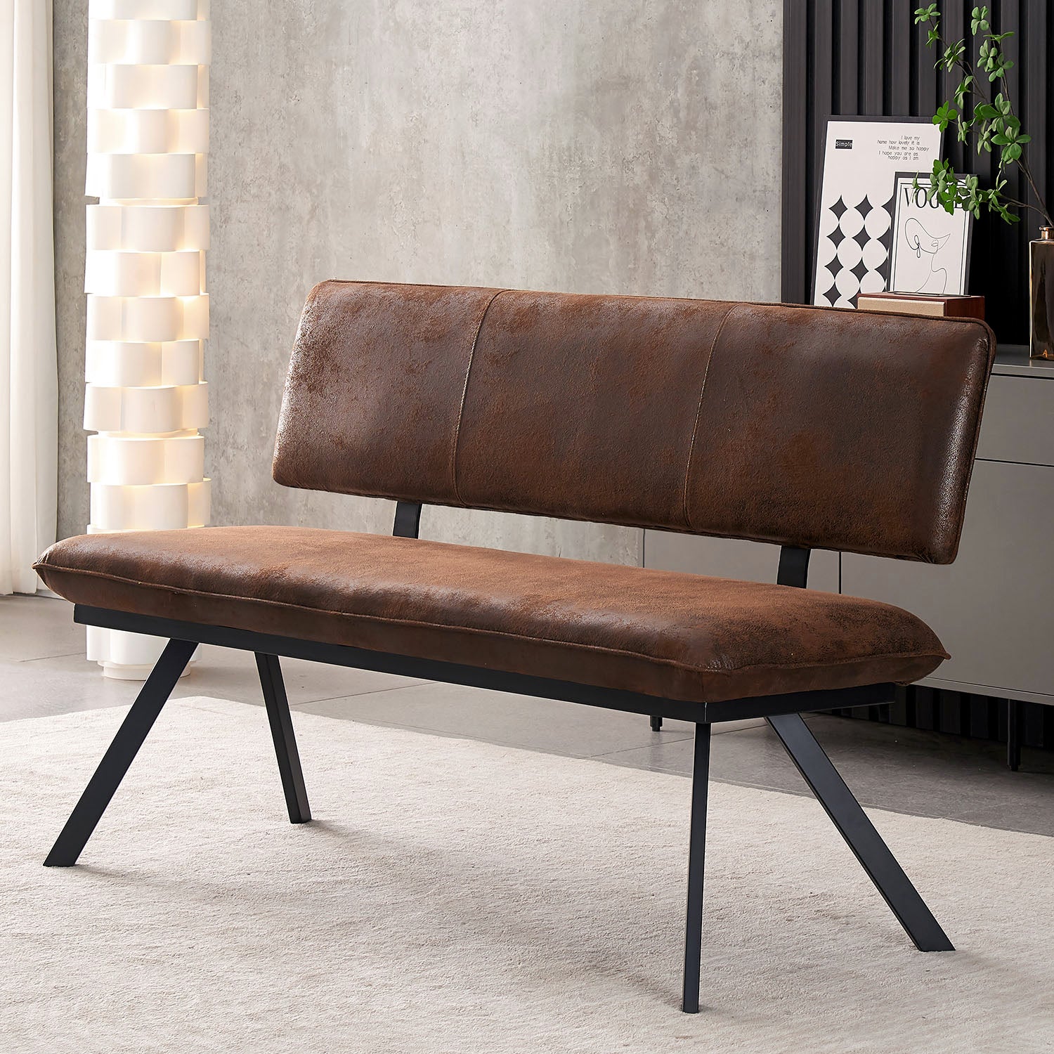 B-Ware Sitzbank JUNA, Braun, 160cm