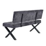 Sitzbank KAREN – Esszimmerbank mit Rückenlehne & Metallgestell