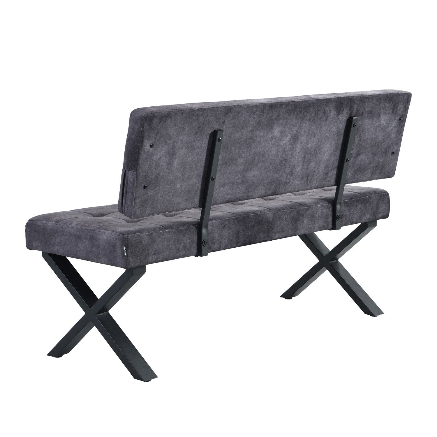 Sitzbank KAREN – Esszimmerbank mit Rückenlehne & Metallgestell