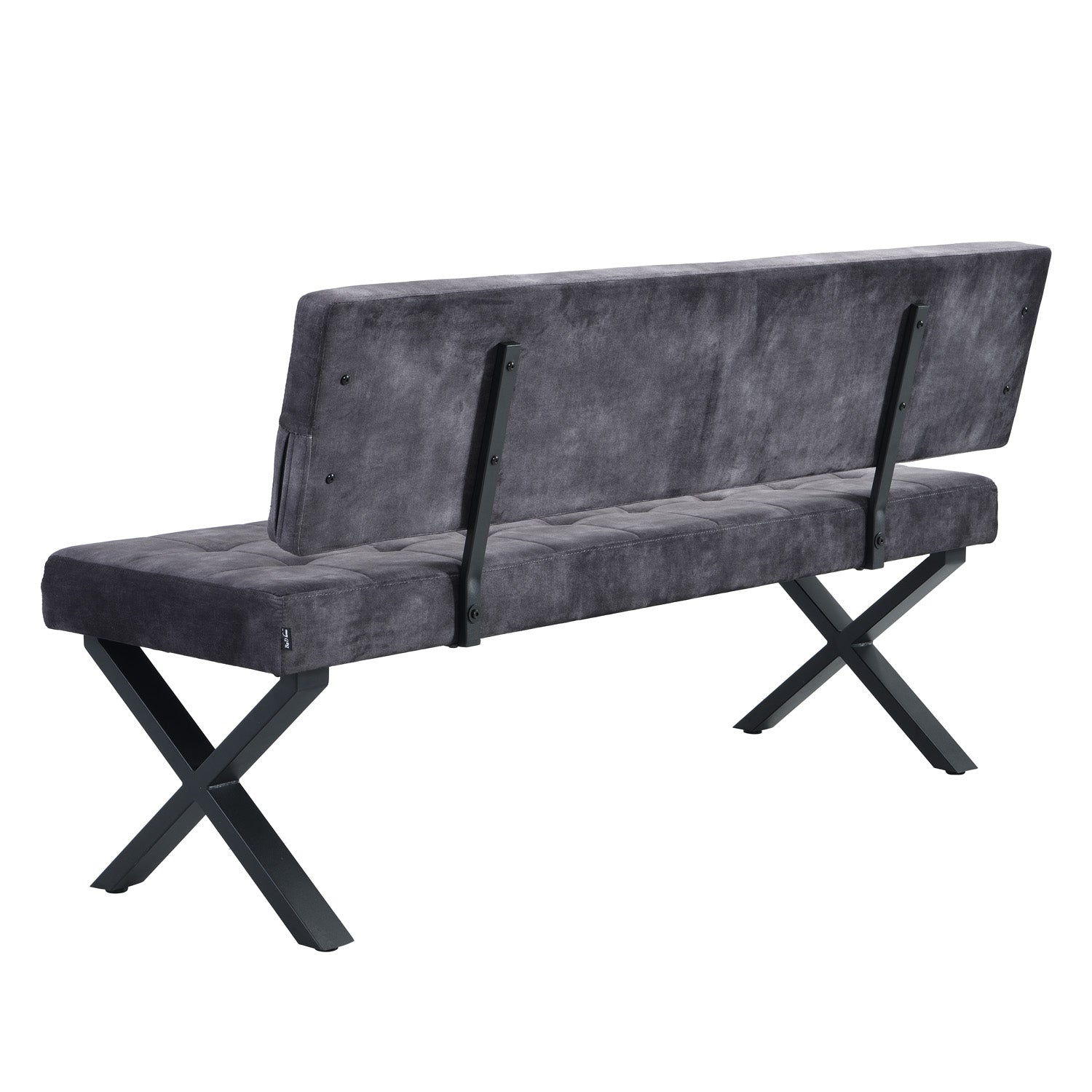 Sitzbank KAREN – Esszimmerbank mit Rückenlehne & Metallgestell