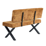 Sitzbank KAREN – Esszimmerbank mit Rückenlehne & Metallgestell