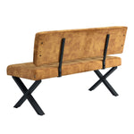 Sitzbank KAREN – Esszimmerbank mit Rückenlehne & Metallgestell