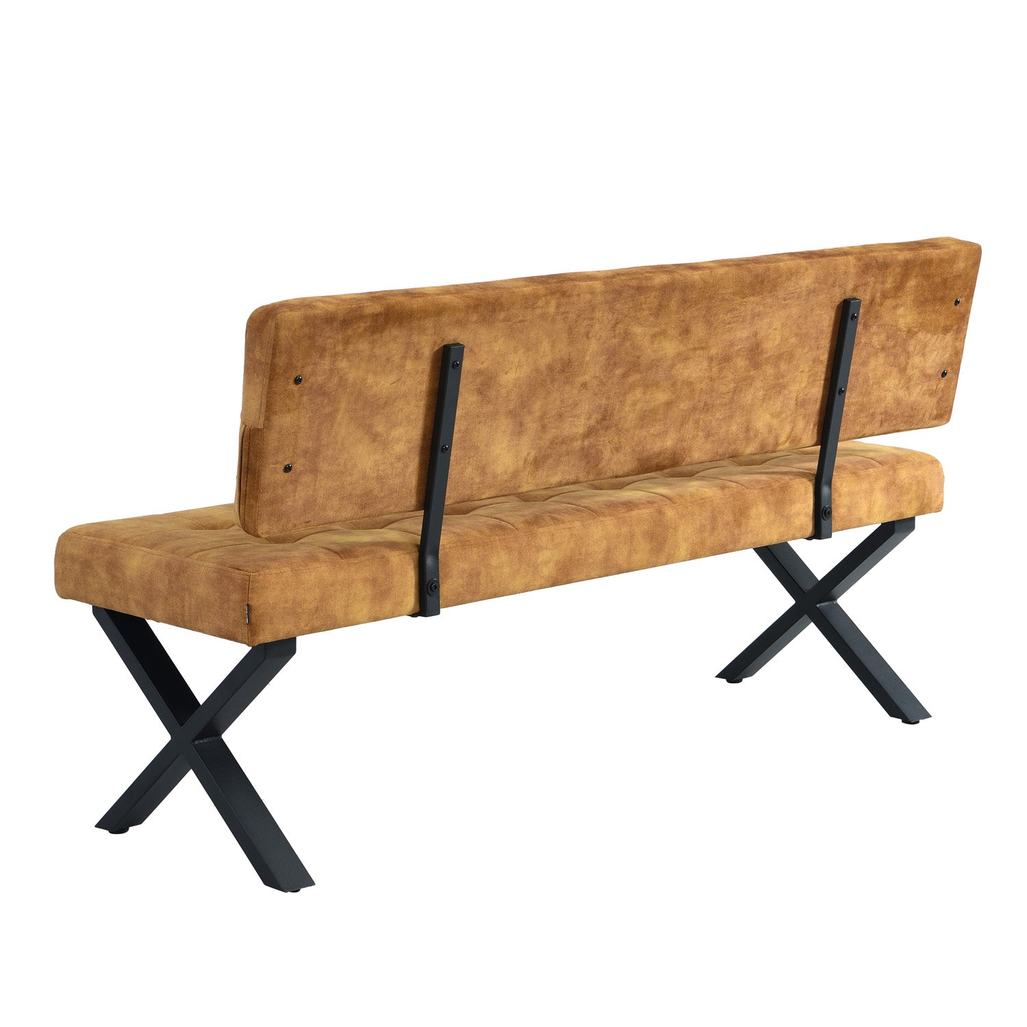 Sitzbank KAREN – Esszimmerbank mit Rückenlehne & Metallgestell