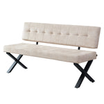 Sitzbank KAREN – Esszimmerbank mit Rückenlehne & Metallgestell