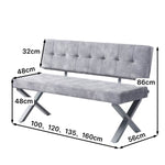 B-Ware Sitzbank KAREN, Gelb, 120cm