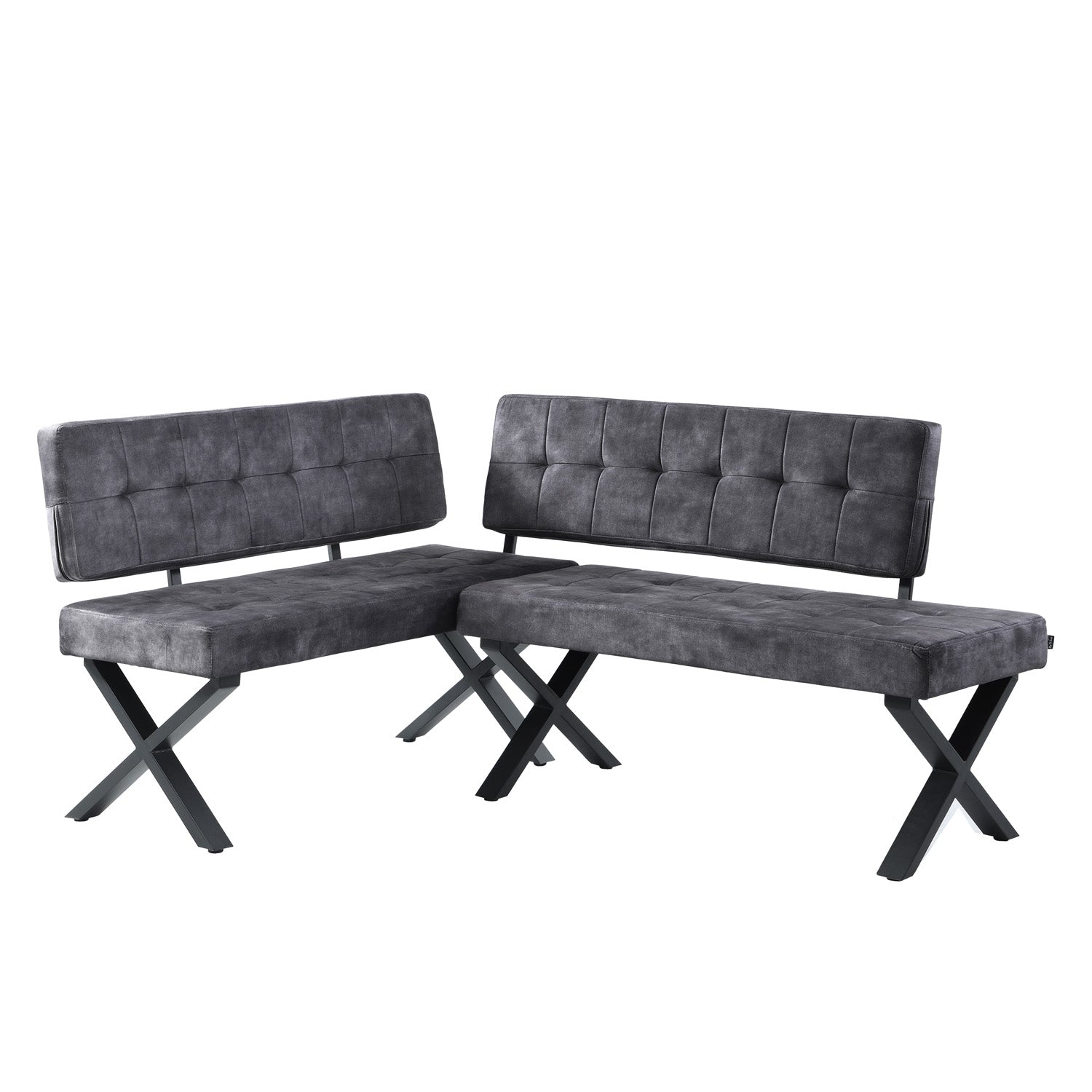 EKA - Eckbank mit X Gestell beidseitig montierbar