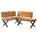 EKA - Eckbank mit X Gestell beidseitig montierbar