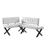 EKA - Eckbank mit X Gestell beidseitig montierbar