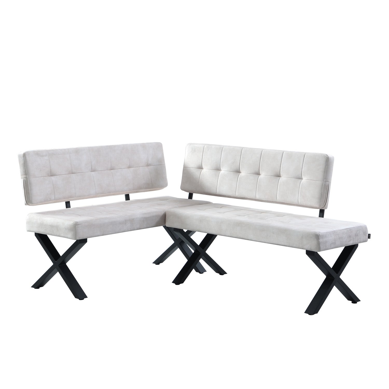 EKA - Eckbank mit X Gestell beidseitig montierbar