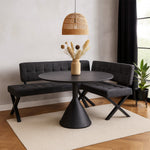 EKA - Eckbank mit X Gestell beidseitig montierbar