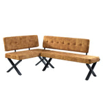 EKA - Eckbank mit X Gestell beidseitig montierbar