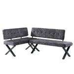 EKA - Eckbank mit X Gestell beidseitig montierbar