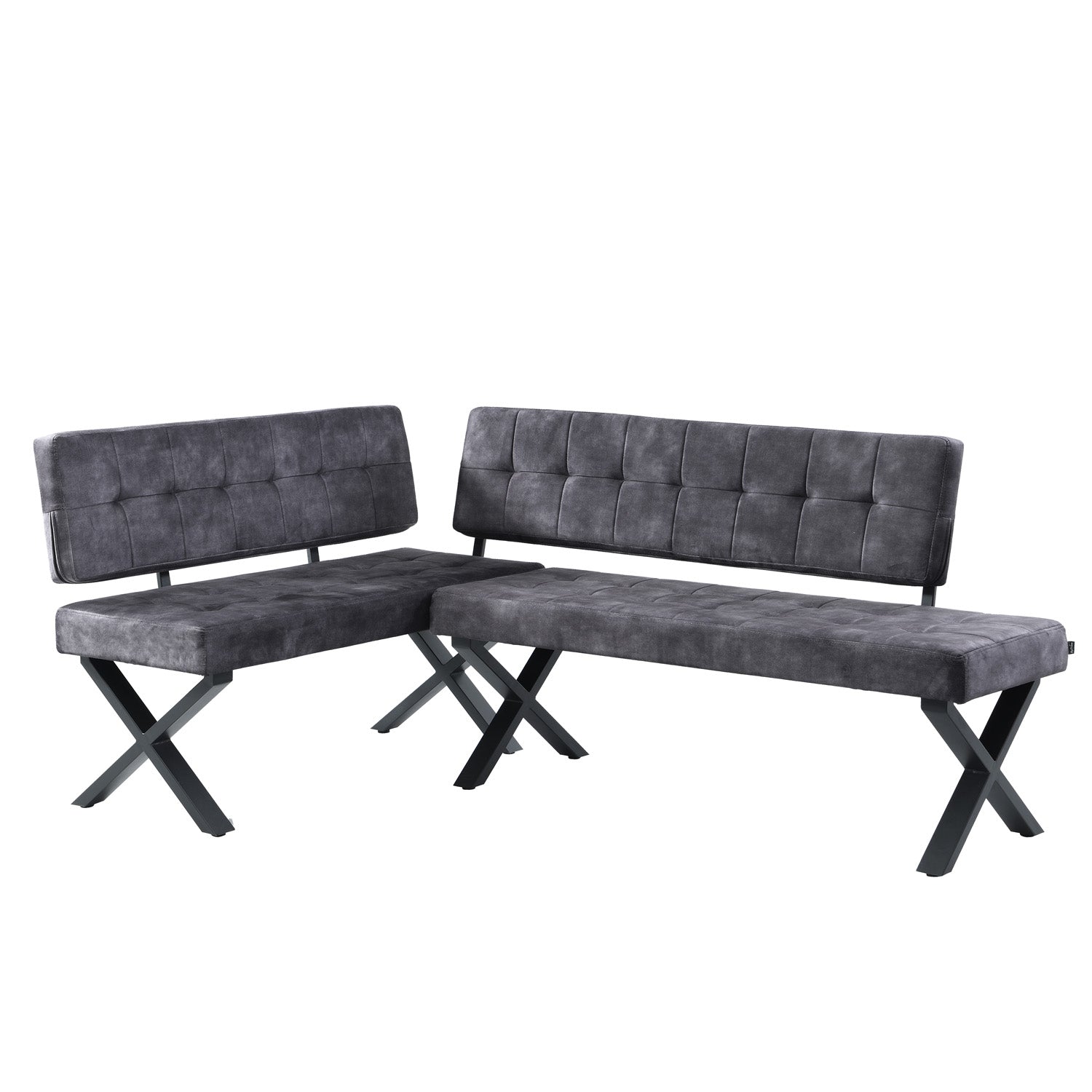 EKA - Eckbank mit X Gestell beidseitig montierbar