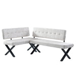 EKA - Eckbank mit X Gestell beidseitig montierbar