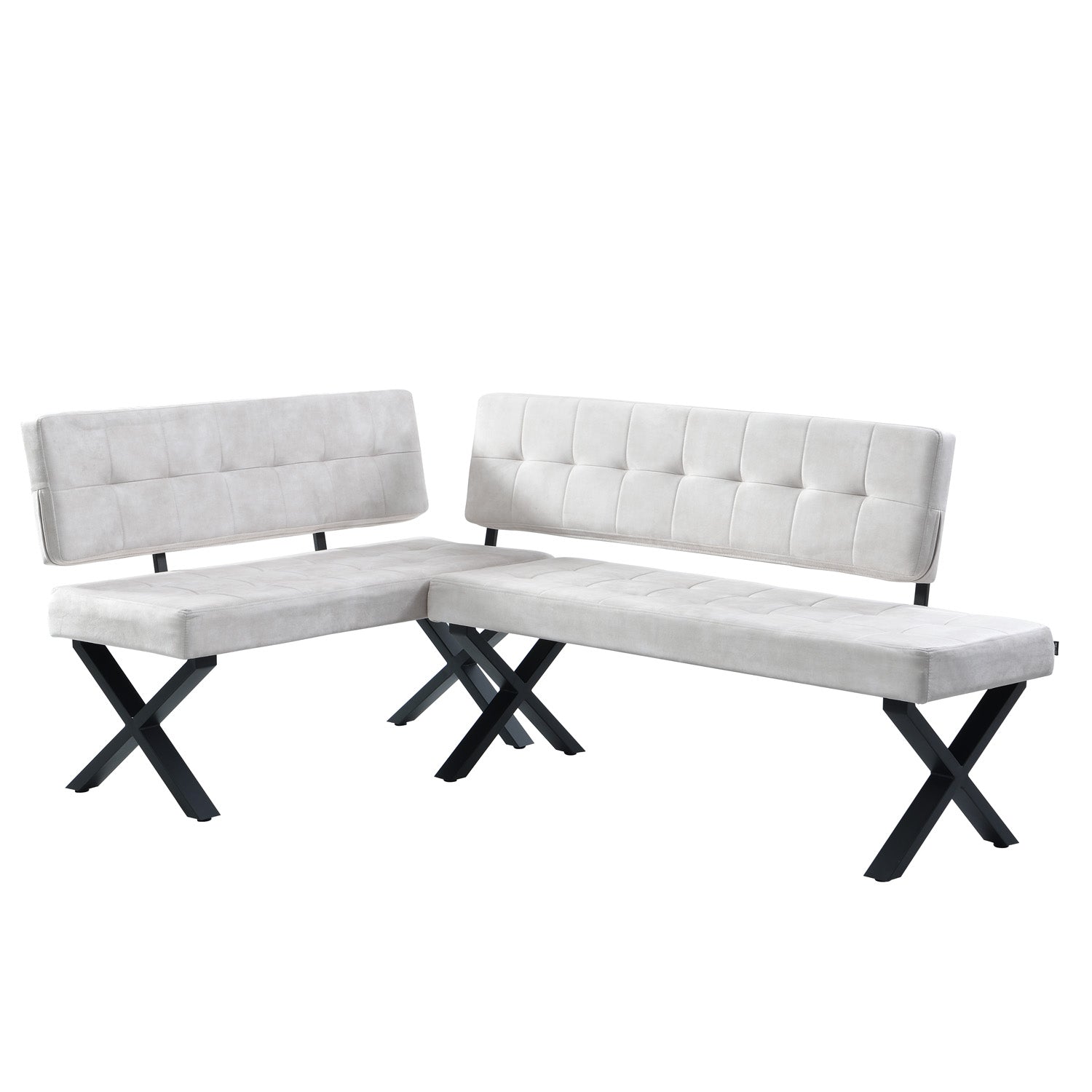 EKA - Eckbank mit X Gestell beidseitig montierbar