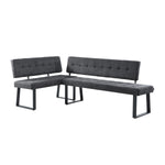 AKA - Eckbank mit U Gestell beidseitig montierbar