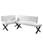 EKA - Eckbank mit X Gestell beidseitig montierbar