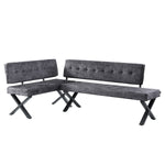 EKA - Eckbank mit X Gestell beidseitig montierbar