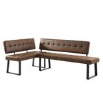 AKA - Eckbank mit U Gestell beidseitig montierbar