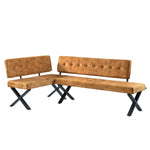 EKA - Eckbank mit X Gestell beidseitig montierbar