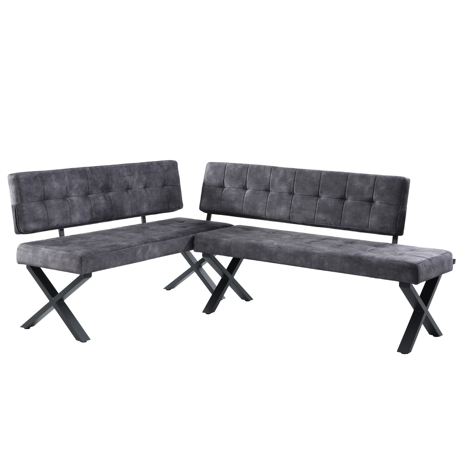 EKA - Eckbank mit X Gestell beidseitig montierbar