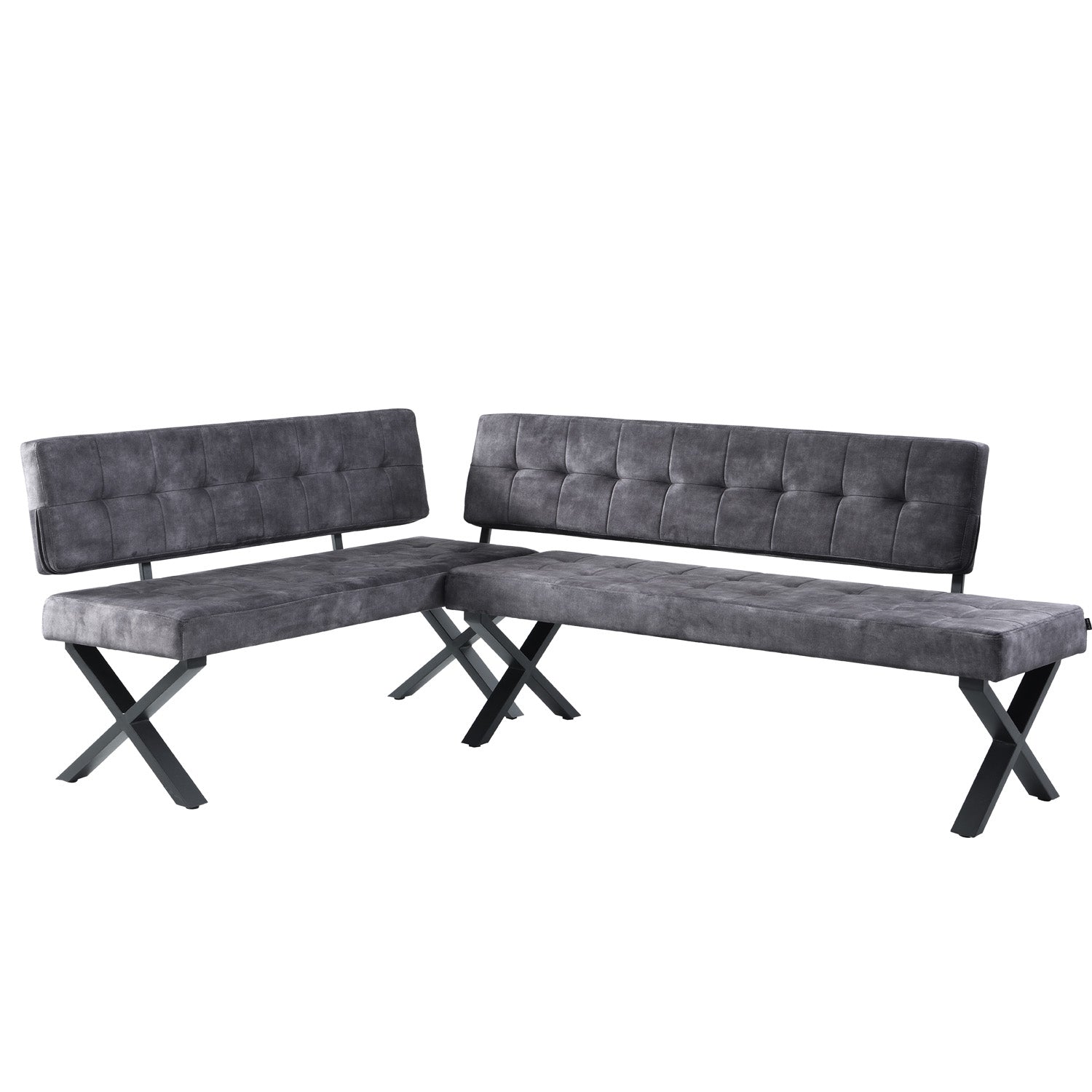 EKA - Eckbank mit X Gestell beidseitig montierbar