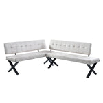 EKA - Eckbank mit X Gestell beidseitig montierbar