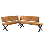 EKA - Eckbank mit X Gestell beidseitig montierbar