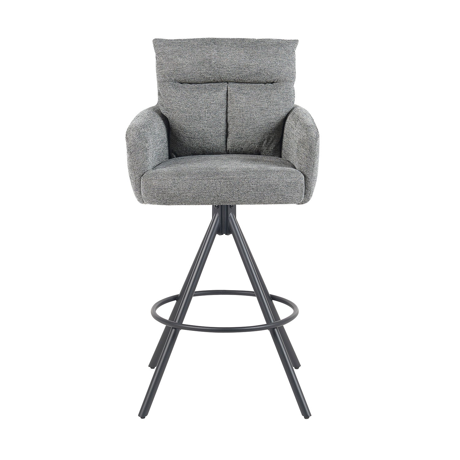 Barhocker Lio 2er-Set | Gestell Matt-Schwarz | drehbar | DUBI Möbel