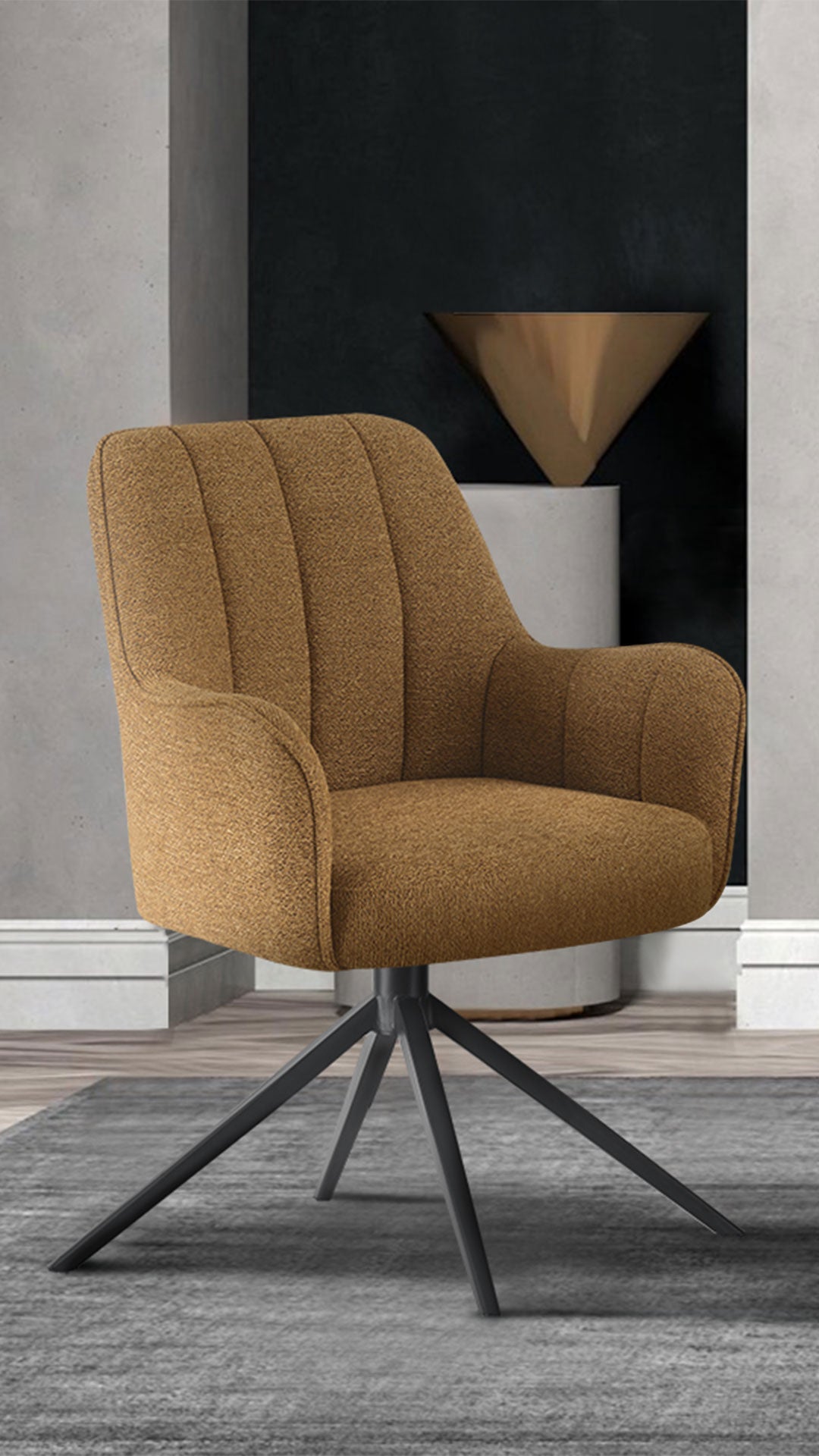 Esszimmerstühle THOMAS-ZARA 2er Set, 360° drehbar mit Rückholfunktion