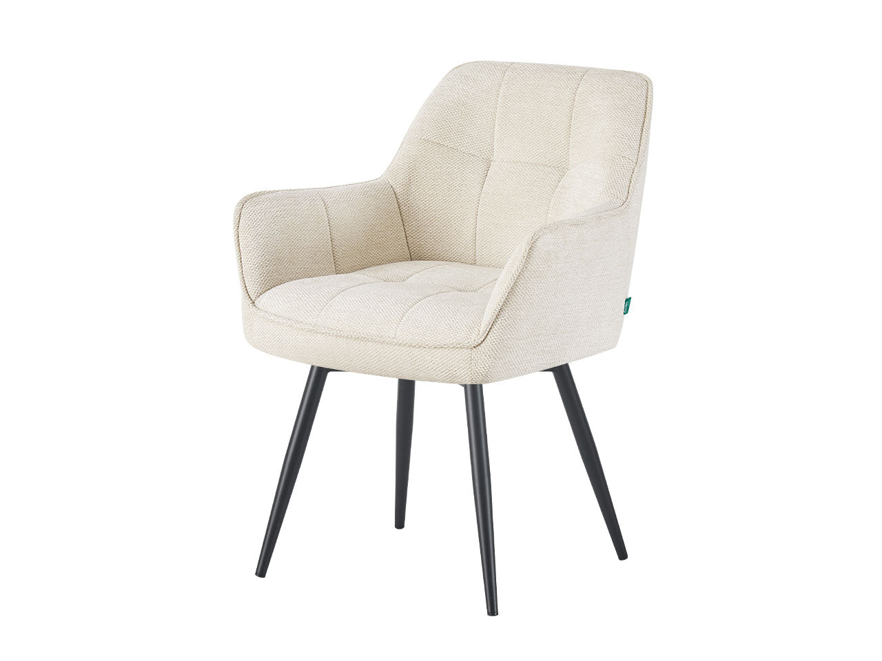Dining chair KIELY B04 4-leg frame black set of 2