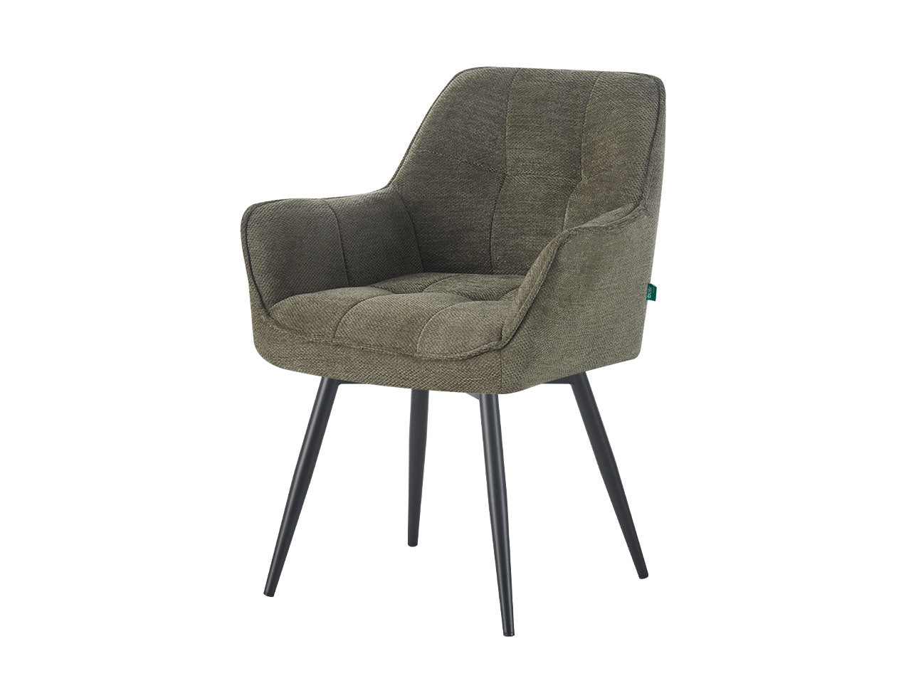 Dining chair KIELY B04 4-leg frame black set of 2