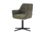 Esszimmerstühle THOMAS-KIRA 2er Set, 360° drehbar, Zeitloser Drehstuhl mit Rückholfunktion