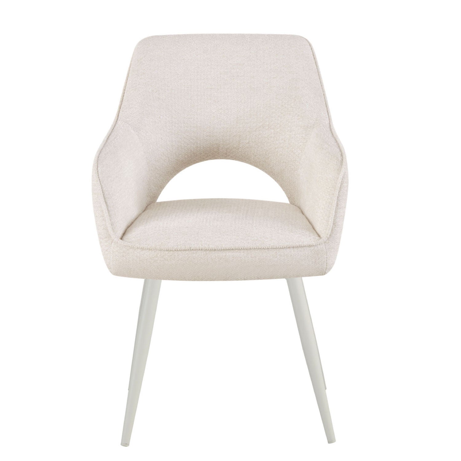 Esszimmerstühle THOMAS-MOMO 2er Set, zeitloser Polsterstuhl mit Metallbeinen