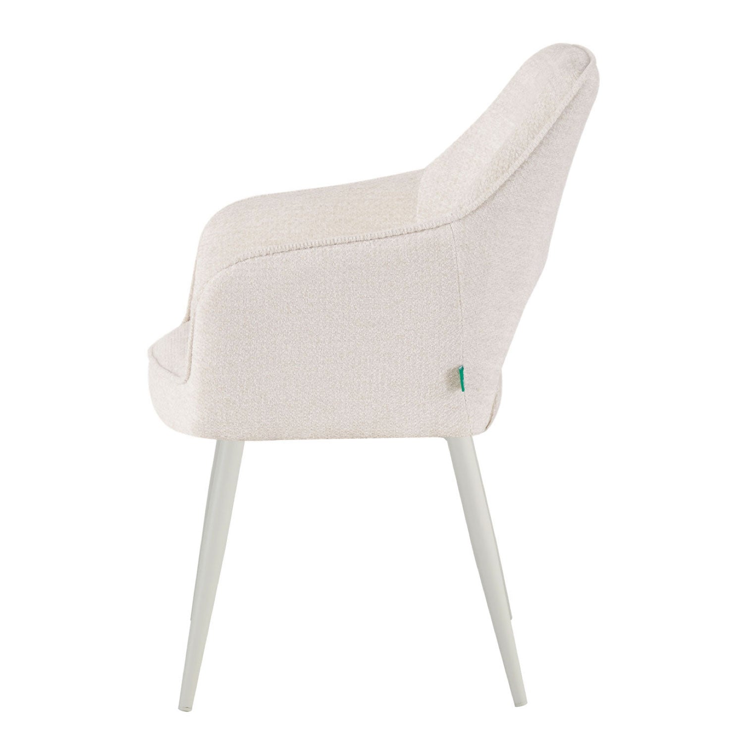 Esszimmerstühle THOMAS-MOMO 2er Set, zeitloser Polsterstuhl mit Metallbeinen