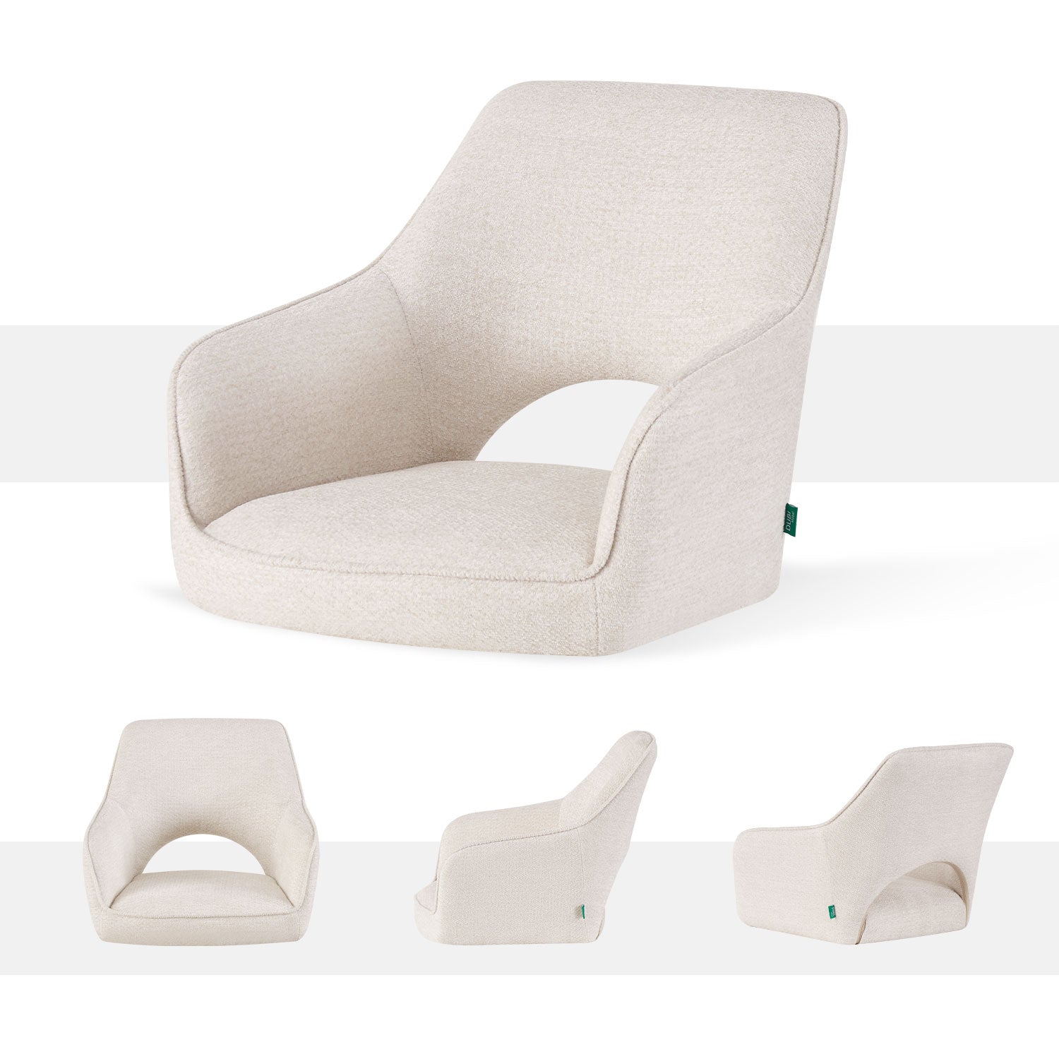 Dining chair Retrobliss B02 360° rotatable (set of 2)
