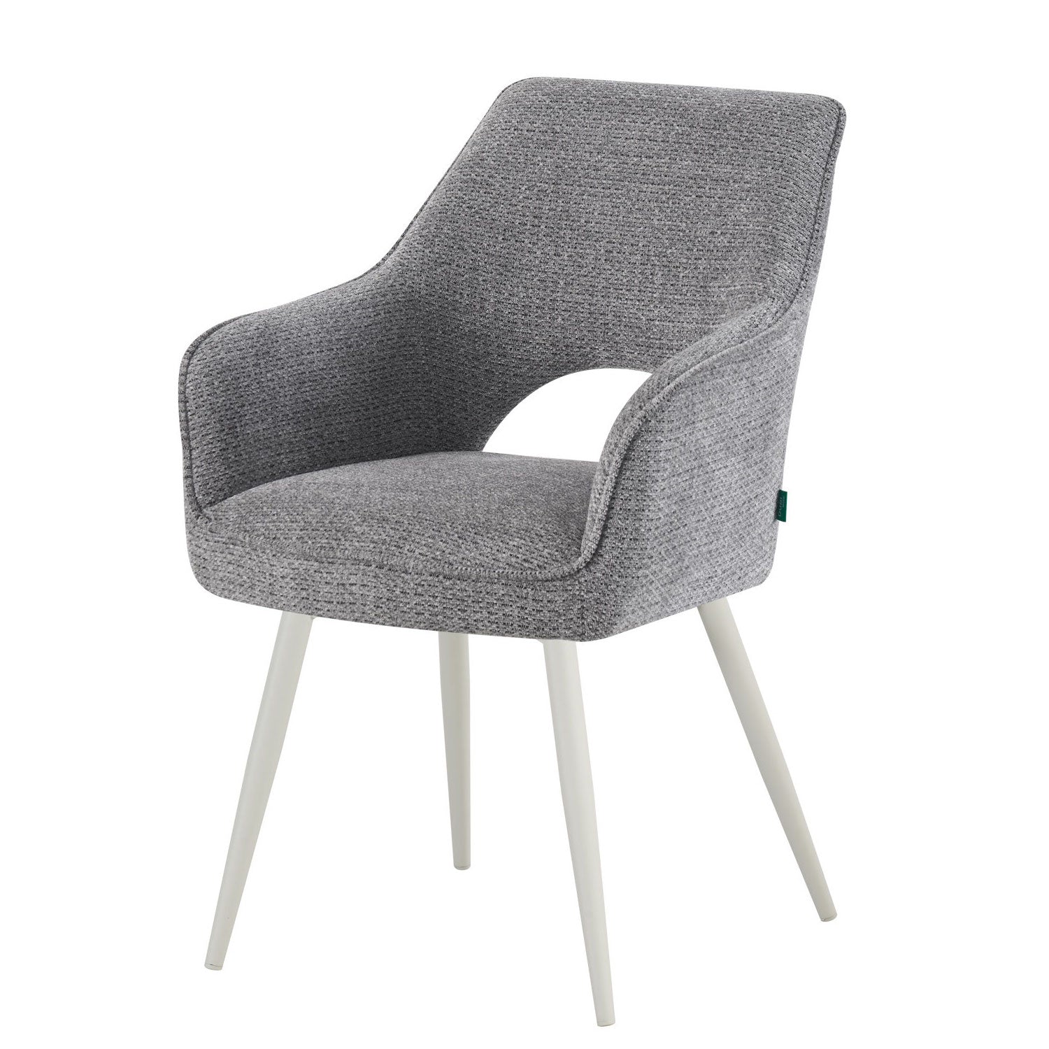 Esszimmerstühle THOMAS-MOMO 2er Set, zeitloser Polsterstuhl mit Metallbeinen