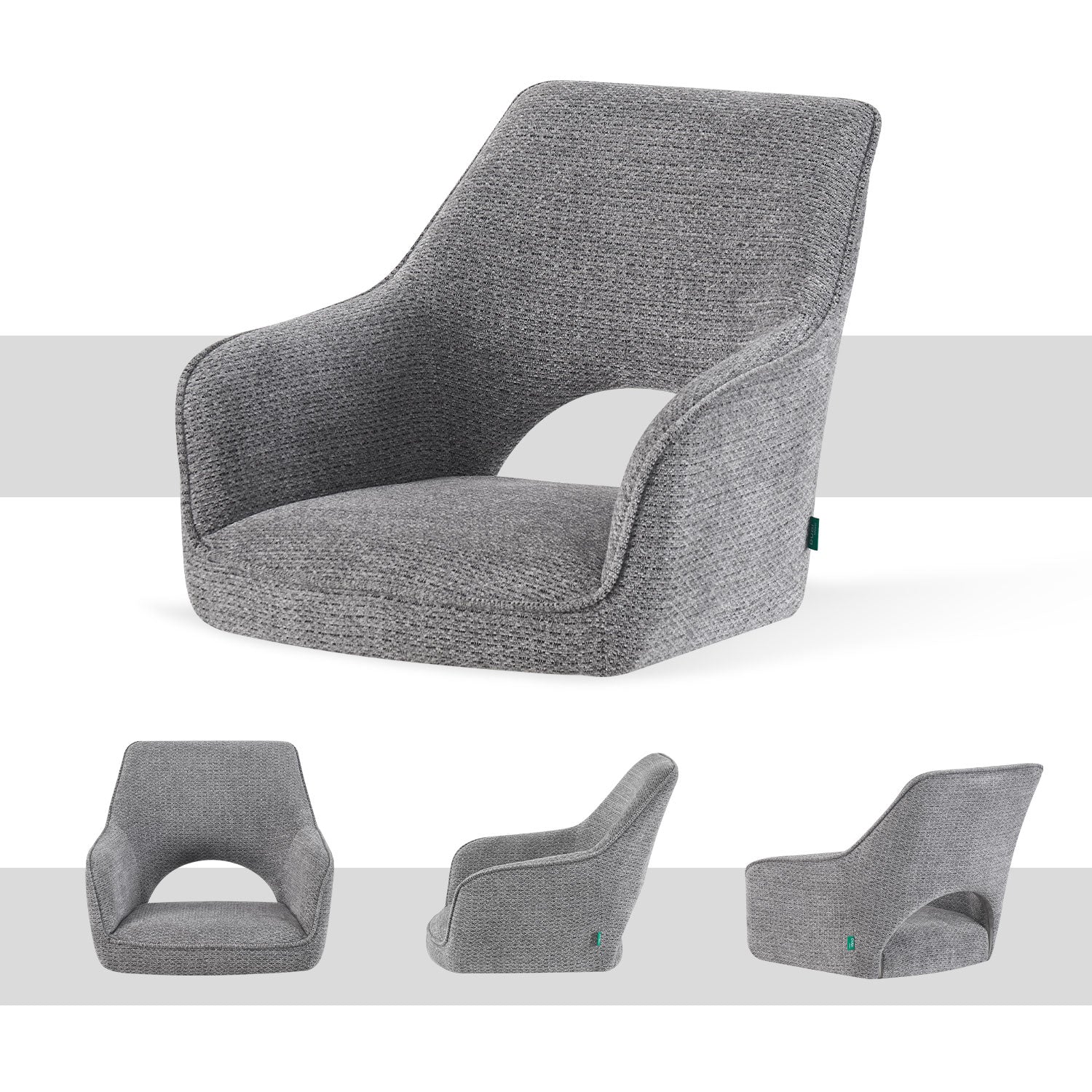 Dining chair Retrobliss B02 360° rotatable (set of 2)