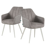 THOMAS-SANA 2er Set - zeitloser Polsterstuhl mit Metallbeinen