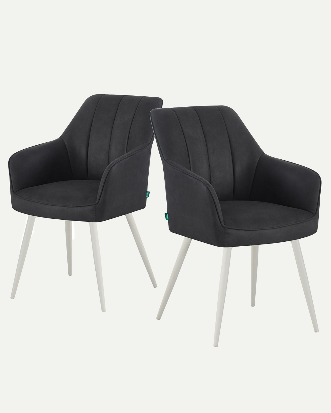 THOMAS-SANA 2er Set - zeitloser Polsterstuhl mit Metallbeinen