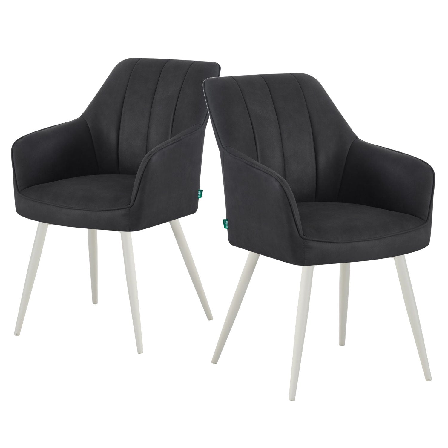 THOMAS-SANA 2er Set - zeitloser Polsterstuhl mit Metallbeinen