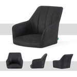 Esszimmerstühle THOMAS-NIKA 2er Set, 360° drehbar, Zeitloser Drehstuhl mit Rückholfunktion