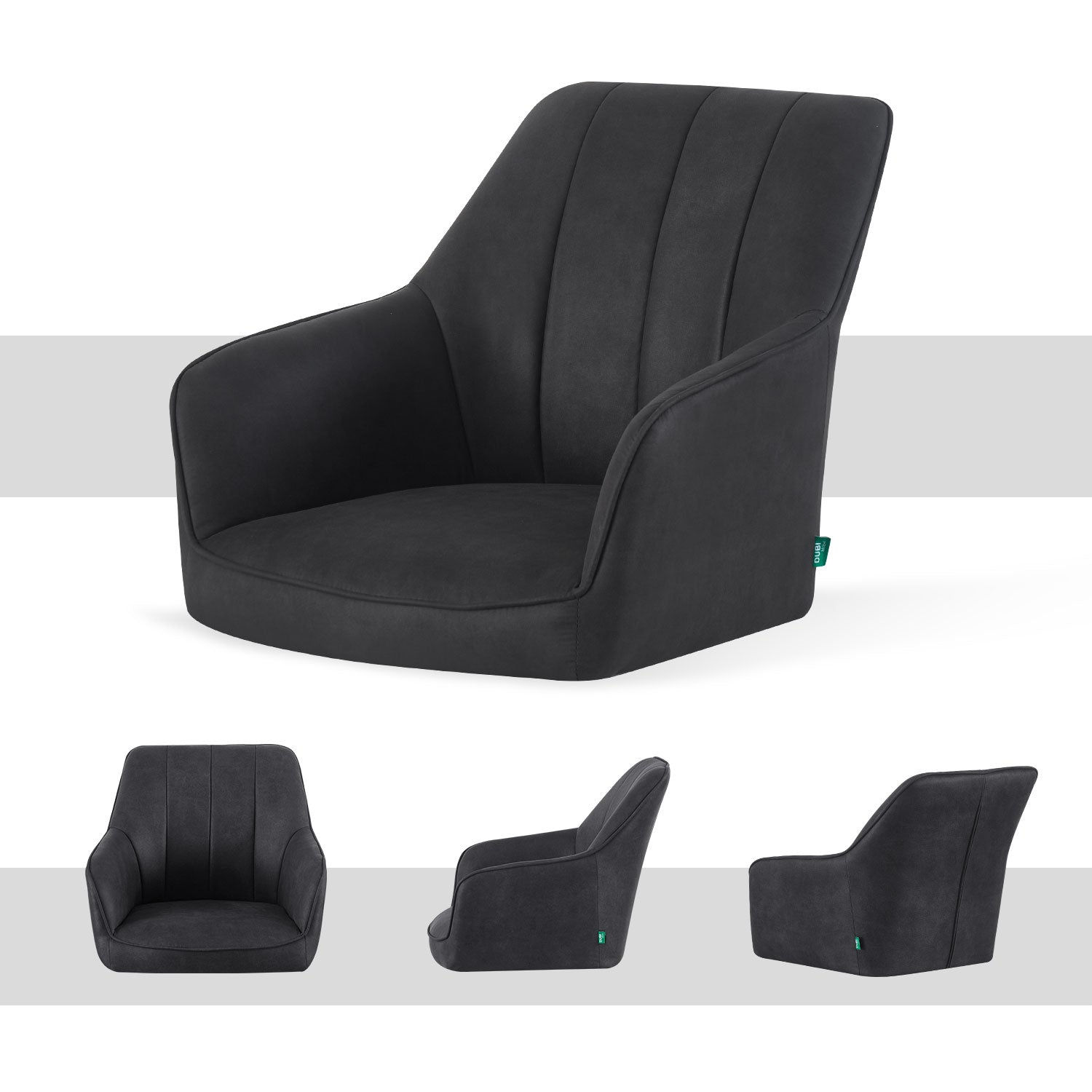 Esszimmerstühle THOMAS-NIKA 2er Set  |360° drehbar| Zeitloser Drehstuhl mit Rückholfunktion | DUBI Möbel