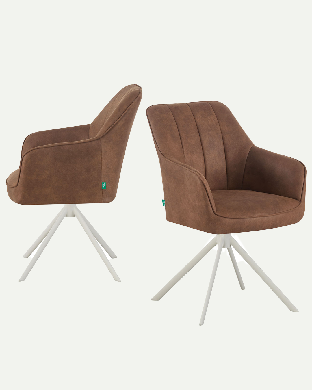 Esszimmerstühle THOMAS-VIVI 2er Set, 360° drehbar mit Rückholfunktion