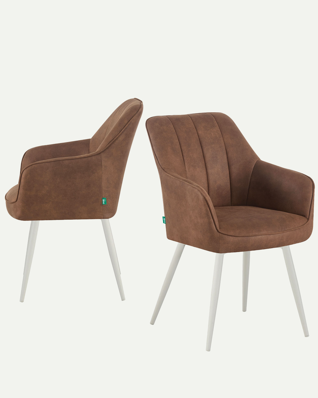 THOMAS-SANA 2er Set - zeitloser Polsterstuhl mit Metallbeinen