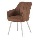 THOMAS-SANA 2er Set - zeitloser Polsterstuhl mit Metallbeinen