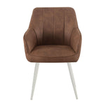 THOMAS-SANA 2er Set - zeitloser Polsterstuhl mit Metallbeinen