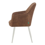 THOMAS-SANA 2er Set - zeitloser Polsterstuhl mit Metallbeinen